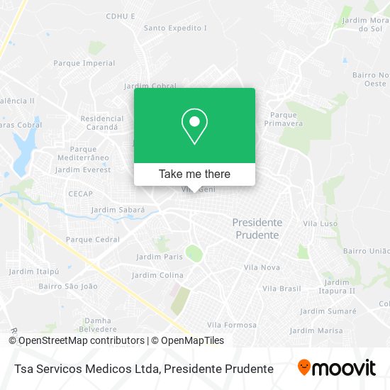 Tsa Servicos Medicos Ltda map