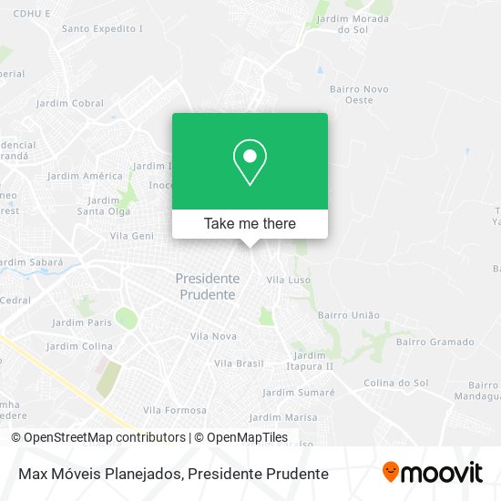 Max Móveis Planejados map