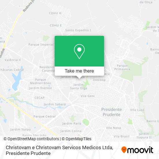 Christovam e Christovam Servicos Medicos Ltda map