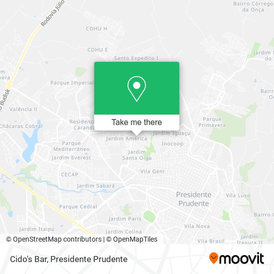 Cido's Bar map