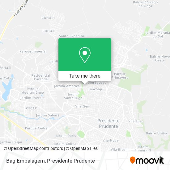 Bag Embalagem map
