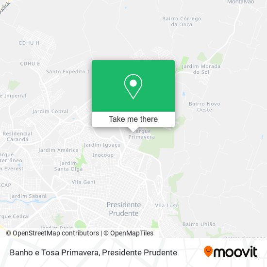 Banho e Tosa Primavera map