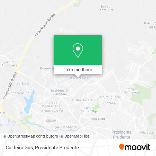 Caldeira Gas map