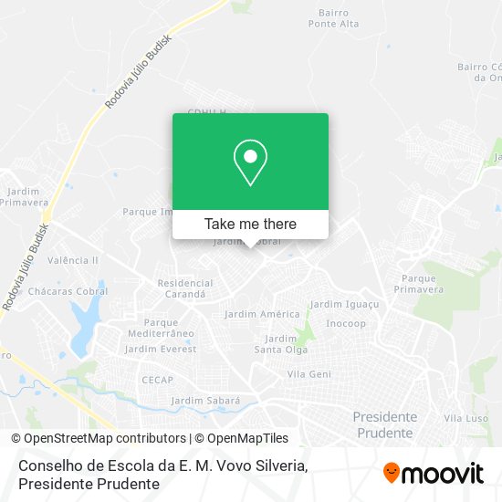 Conselho de Escola da E. M. Vovo Silveria map