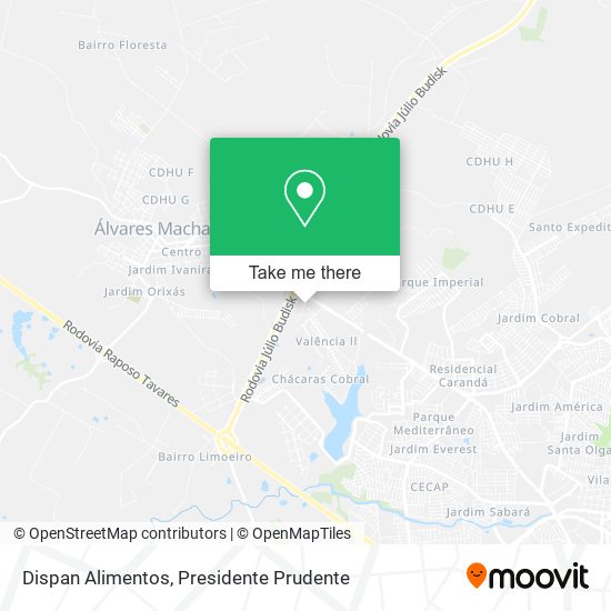 Dispan Alimentos map
