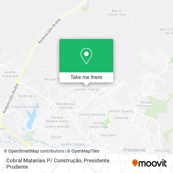 Cobral Materiais P/ Construção map