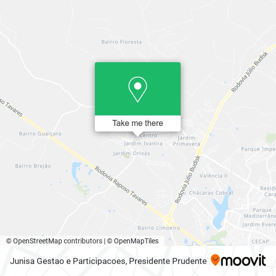 Junisa Gestao e Participacoes map