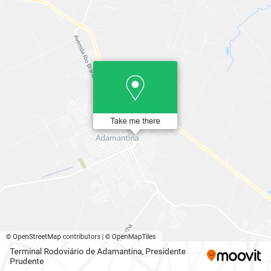 Terminal Rodoviário de Adamantina map