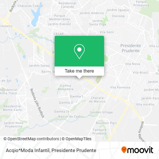 Acqio*Moda Infantil map