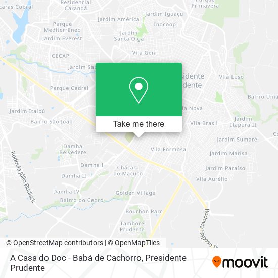 A Casa do Doc - Babá de Cachorro map
