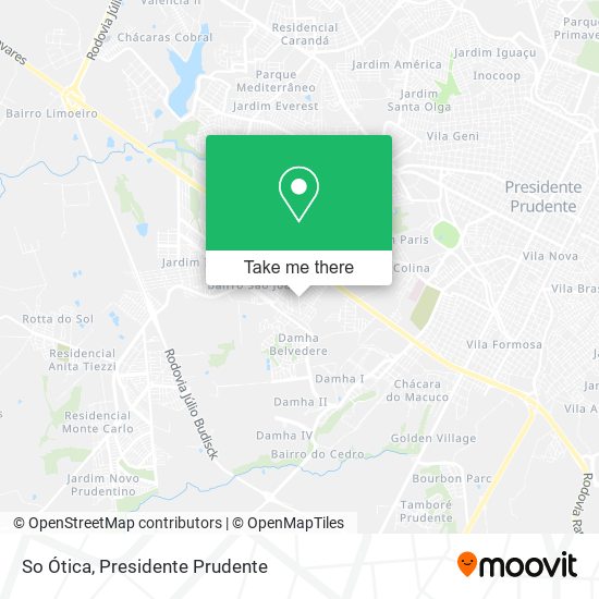 So Ótica map