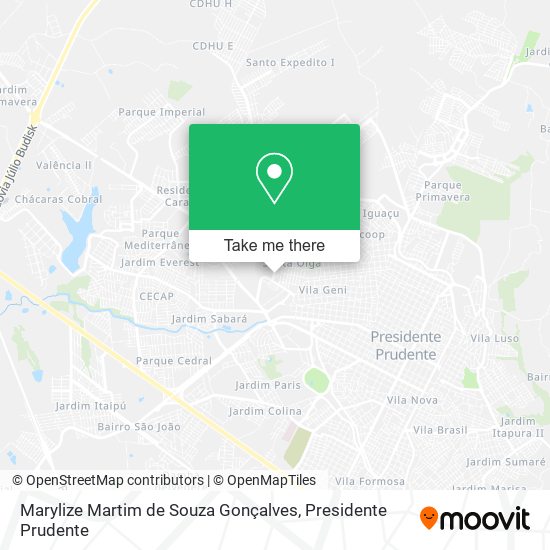 Marylize Martim de Souza Gonçalves map
