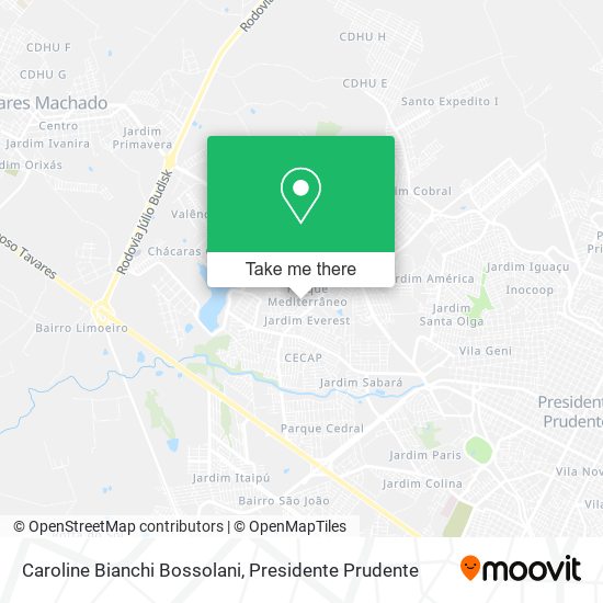 Caroline Bianchi Bossolani map
