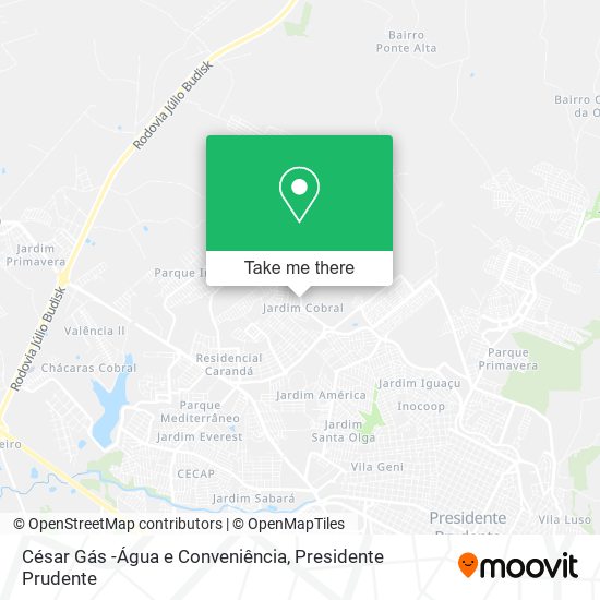 César Gás -Água e Conveniência map