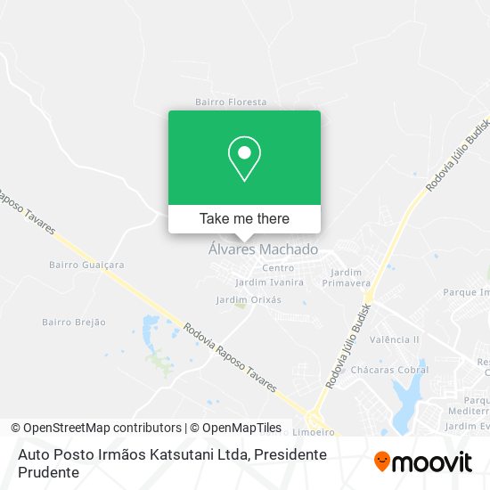 Auto Posto Irmãos Katsutani Ltda map