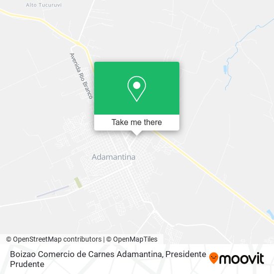 Boizao Comercio de Carnes Adamantina map
