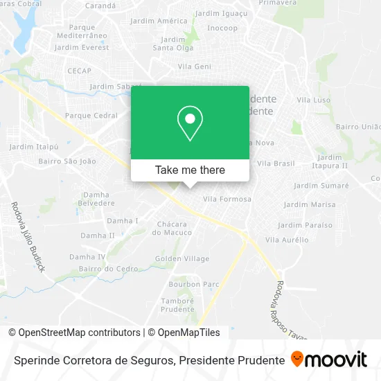 Sperinde Corretora de Seguros map
