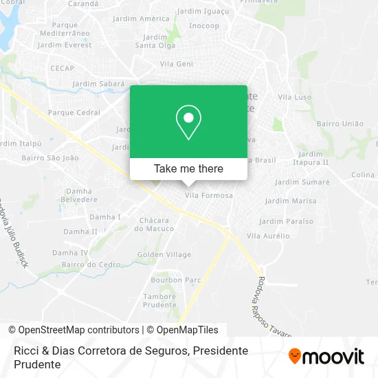 Ricci & Dias Corretora de Seguros map