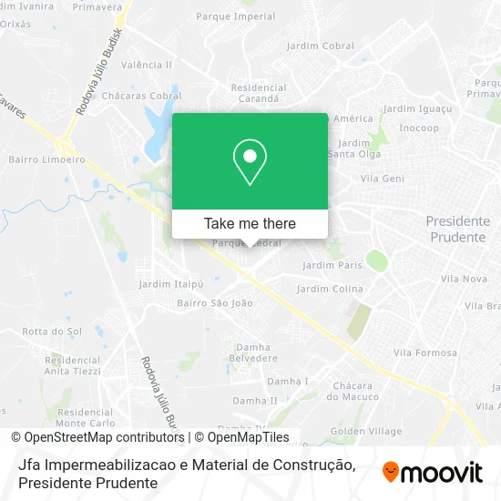 Jfa Impermeabilizacao e Material de Construção map