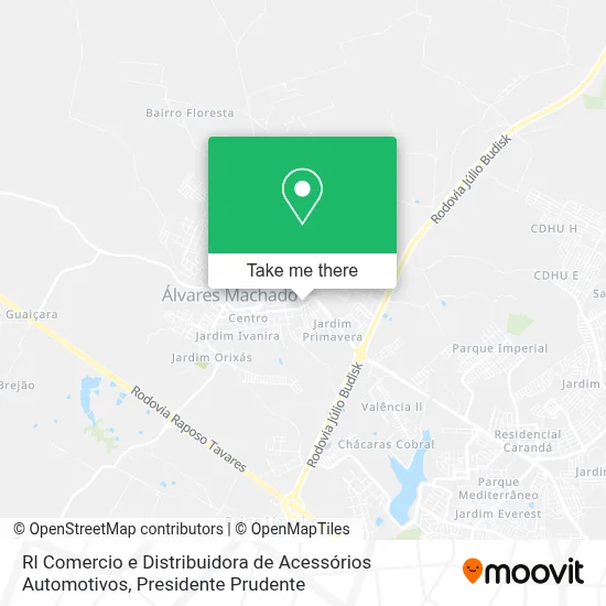 Rl Comercio e Distribuidora de Acessórios Automotivos map