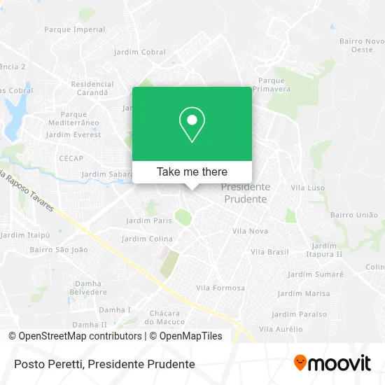 Posto Peretti map