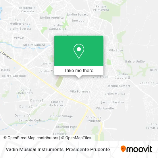 Vadin Musical Instruments map