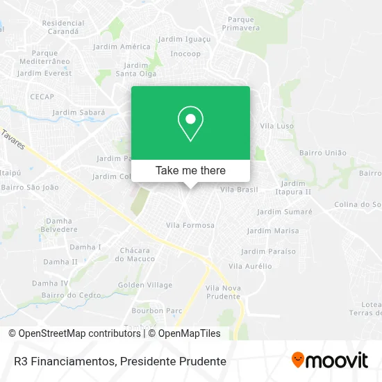 R3 Financiamentos map