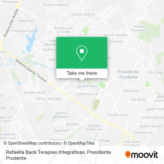 Rafaella Back Terapias Integrativas map