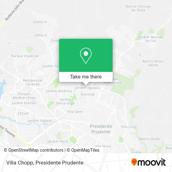 Villa Chopp map
