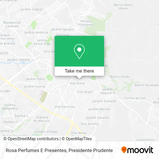 Rosa Perfumes E Presentes map