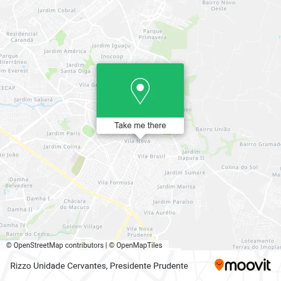 Rizzo Unidade Cervantes map