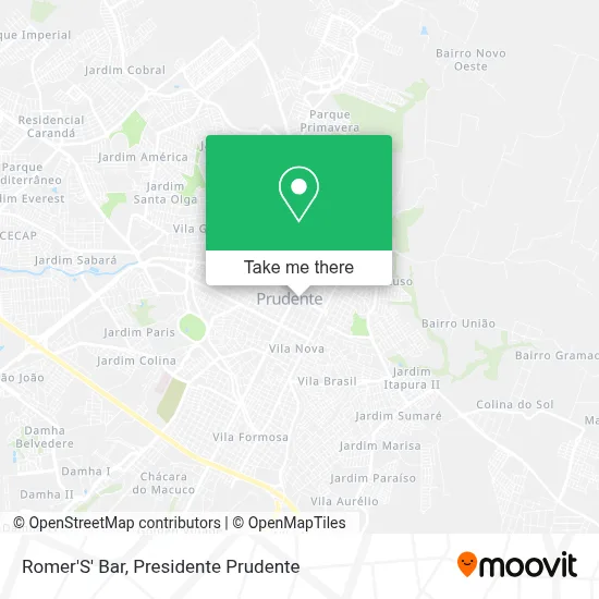 Romer'S' Bar map