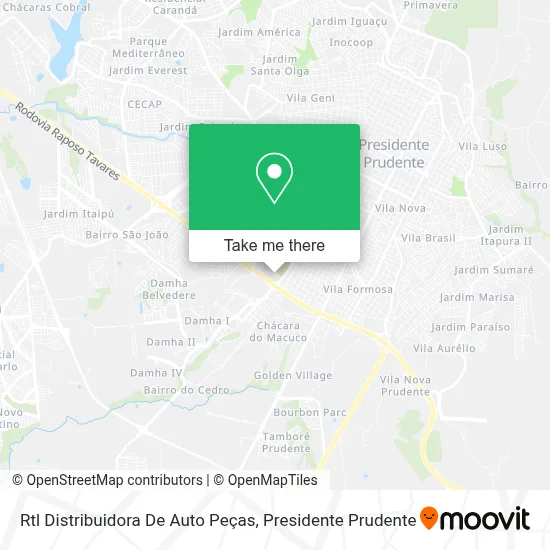 Rtl Distribuidora De Auto Peças map
