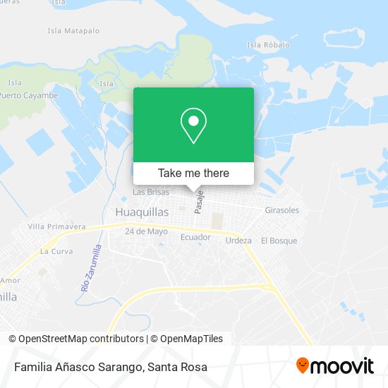 Mapa de Familia Añasco Sarango