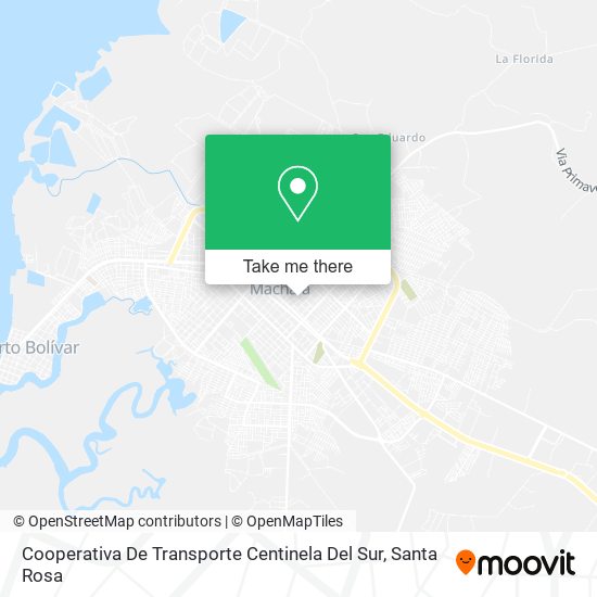 Mapa de Cooperativa De Transporte Centinela Del Sur