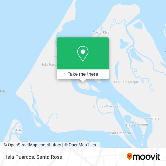 Isla Puercos map