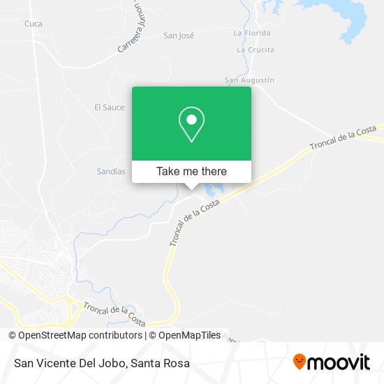 Mapa de San Vicente Del Jobo