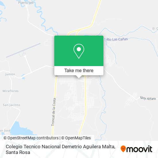 Mapa de Colegio Tecnico Nacional Demetrio Aguilera Malta