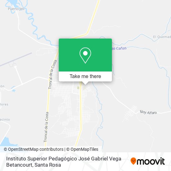Mapa de Instituto Superior Pedagógico José Gabriel Vega Betancourt