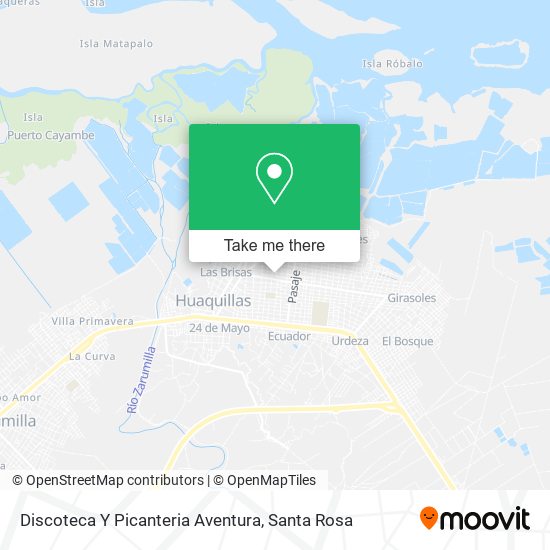 Mapa de Discoteca Y Picanteria Aventura
