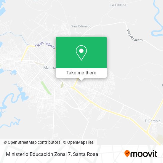 Mapa de Ministerio Educación Zonal 7