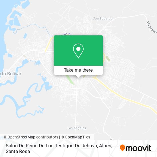 Salon De Reino De Los Testigos De Jehová, Alpes map