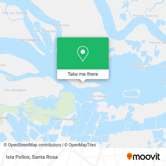 Isla Pollos map