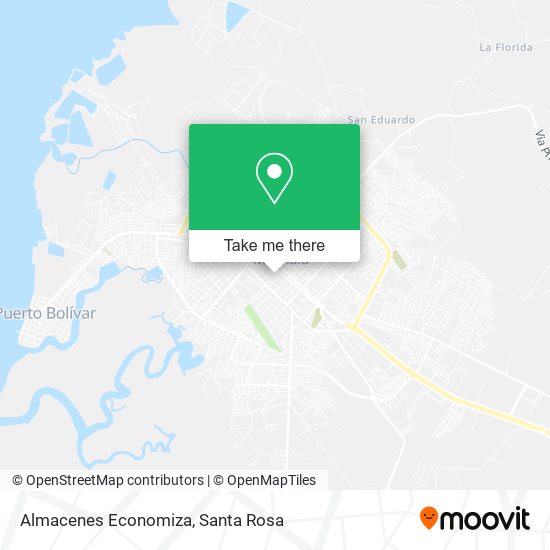 Almacenes Economiza map