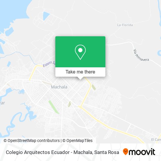 Colegio Arquitectos Ecuador - Machala map