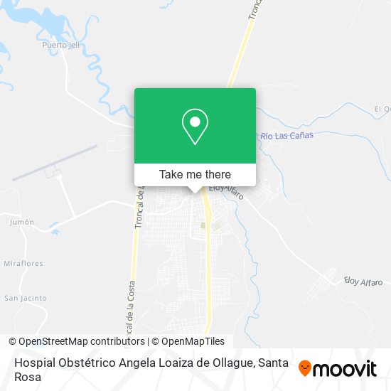 Hospial Obstétrico Angela Loaiza de Ollague map