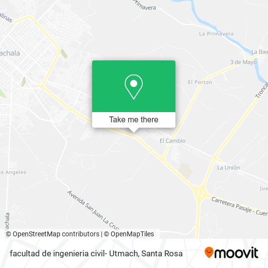 facultad de ingenieria civil- Utmach map