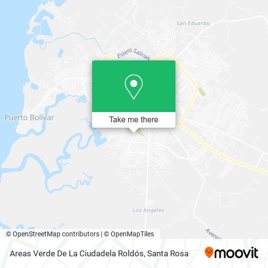 Areas Verde De La Ciudadela Roldós map