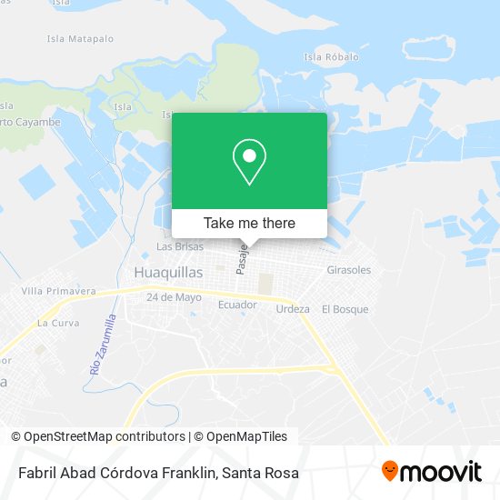 Mapa de Fabril Abad Córdova Franklin