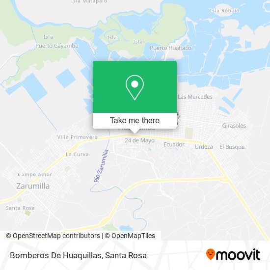 Mapa de Bomberos De Huaquillas